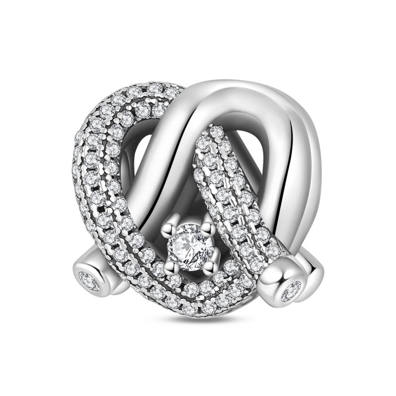 Copper Möbius Loop True Love'S Knot Charms Celtic Hercules Knot Bead Pendant Fit Original Bracelet Necklace Jewelry