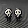 Black Robe Ghost Figurine 3D Printed Scream Face Ornament, Mini Desktop Statue for Halloween Miniature Gift Decoration, Funny Skeleton Home