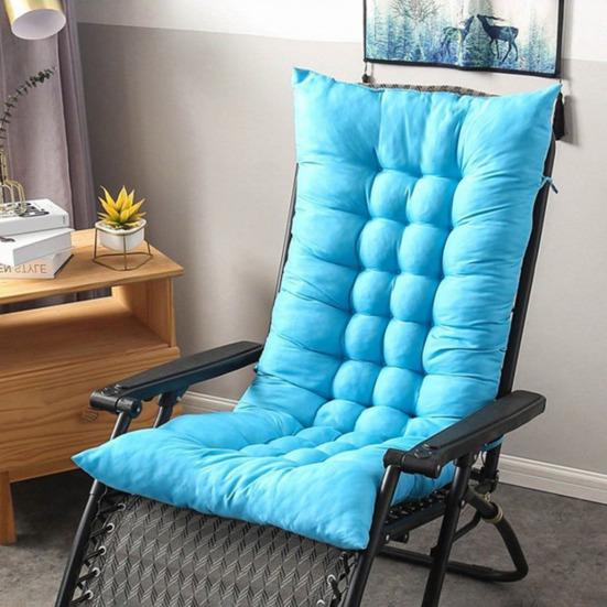 Recliner Chair Cushion with Ties Thick PP Cotton Chairs Pad for Garden Office Washable