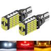2X T15 W16W 921 LED for Car Led Canbus Stop Bulb 12V White Orange Red Auto Tail Lights Side Marker Lamp Reverse Light Amber RedMarker Lights Bulbs 7