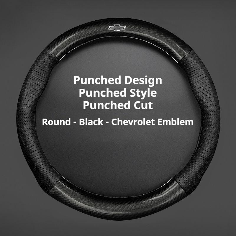 For Chevrolet Car Steering Wheel Cover CarbonFiber ventilate Leather Fit Cruze Captiva Lacetti Aveo Niva Spark Sonic Trax Camaro