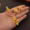 Set di Zirconi Etiopi Caldi Croci Copte Set Colore Oro Puro Nigeria Eritrea Kenya Stile Habesha