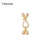 14K Goldplattiertes Messing Blumen-Design Hakenverschlüsse Für DIY Schmuckherstellung Zubehör Halskette Armband Verbinder Herstellung Zubehör
