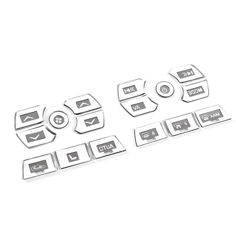 För Jaguar XF 2012-2015 Bilinredning Central Control Multimedia Luftkonditioneringsknapp Klistermärke Hög Matchning