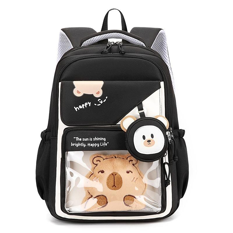 The new schoolbag is high-value, fresh and sweet, and the dopamine bar is a lightweight backpack for high school students.