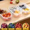 Student Lunch Box Portable Fresh Fruit Container Office Worker Bento Box with Ice Pack Reusable Leakproof Food Storage