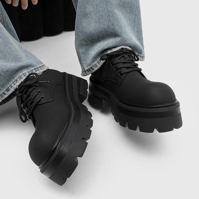 Men's Derby Shoes Classic and versatile autumn and winter styles Office Business Outdoor fashion street thick soled shoes