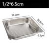 Heavy Duty Mirco-perforated Colander Stainless Steel Rectangle Strainer Fine Mesh Colander Kitchen Durable Strainer Rinse Drain6