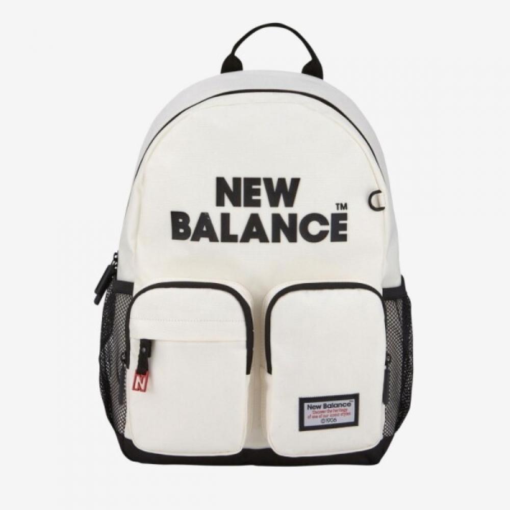 New Balance Kids Lightweight Two Pocket Backpack Nk8ags401u (39)Ivory/FREE