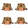 Soft Capyabra Backpack Plush Cartoon Doll Bag Storage Bag Capyabra Plush Bag  Students