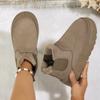 Thick-soled Shoes, Snow Boots, Women's Short-top New Retro Fleece Cotton Boots Are Bestsellers