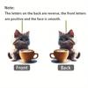 2d Acrylic Delightful Car Hanging Decoration Cheerful Christmas Tree Ornament For Cars