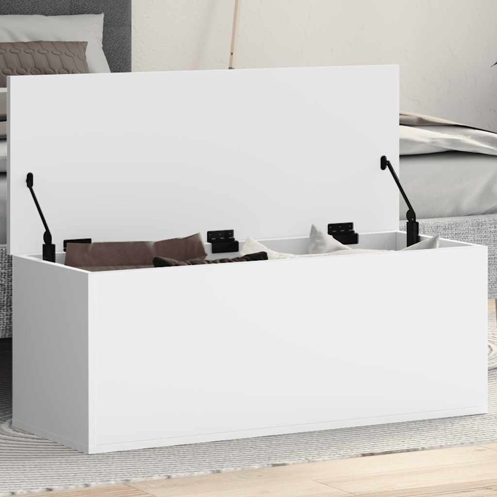 Weiße Aufbewahrungsbox, Flur, Wohnzimmer, Schlafzimmer Mehrzweck-Aufbewahrungsbox, Deckelbox, 90x35x35 Cm