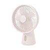 Francfranc Fre Aroma Desk Fan WhiteAdjustable 3 Levels, Cordless, Rechargeable, Type-C, Night Light, Dimming, Auto-Off, Aroma Compatible.
