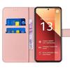 Coque pour Xiaomi - Redmi Note 13 Pro 4G - Anti-Rayures - Antichoc - Synthécuir Souple - Rose