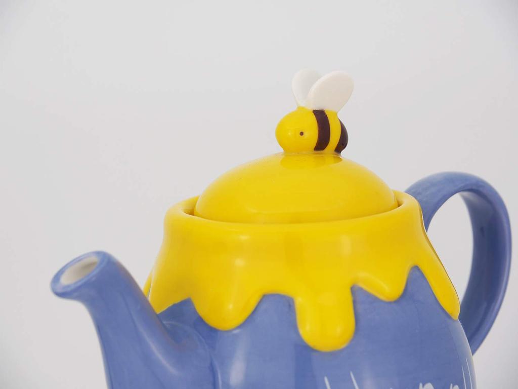 Disney the Honey Pot Teapot 590ml Purple Tea Pot Teapot Winnie the Pooh Goods Ornament Disney Interior SAN2945 "Winnie Pooh"