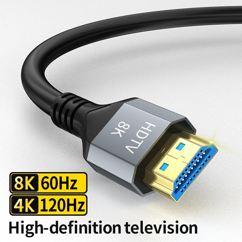 8K HDMI Cable High Speed 48Gbps HDMI 2.1 Hdmi To Hdmi High Definition Video Cable 1m 2m 3m 5m for HDTV Monitor PS4/PS5 Xbox