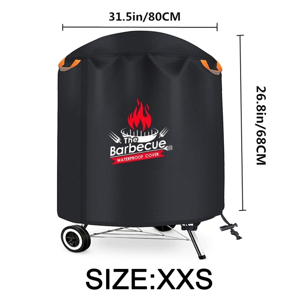 BBQ Cover, 420D Oxford Fabric BBQ Covers, Waterproof/Rip-Proof/Dustproof/UV-Resistant, for Weber, Brinkmann, Char-Broil(5 Size)