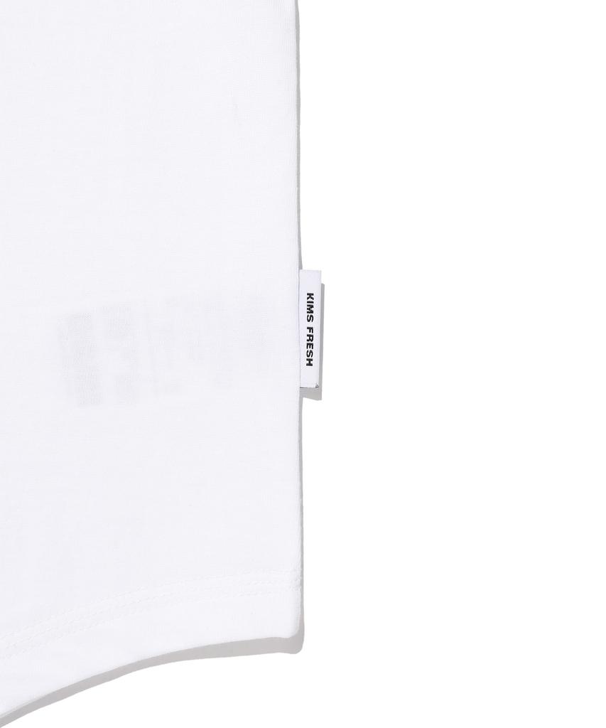 Kimseupeulesikoteunmakes Kims Bam Logo Dot Tee White(Navy)