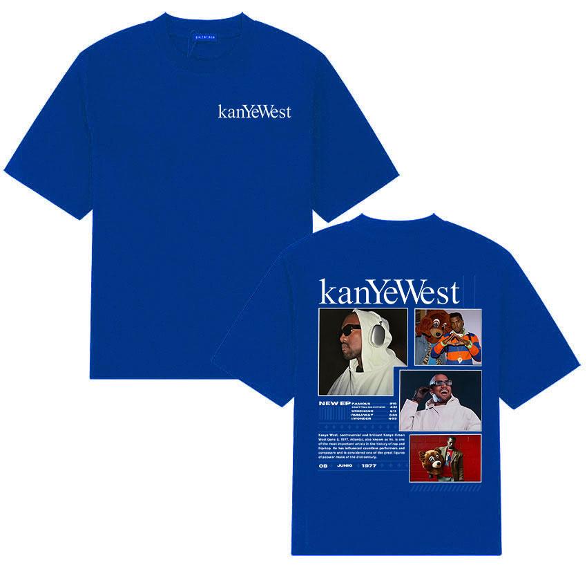 Rapper Kanye West Album 2025 Graphic T Shirts Mens Gothic Retro Fashion Short Sleeve TShirt Hip Hop Clothing Cotton Top Tshirt