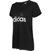 Adidas Ess Lin Lo Tričko Pohodlné Prodyšné Kulatý Výstřih Krátký Rukáv Dámské Topy Černé S97222