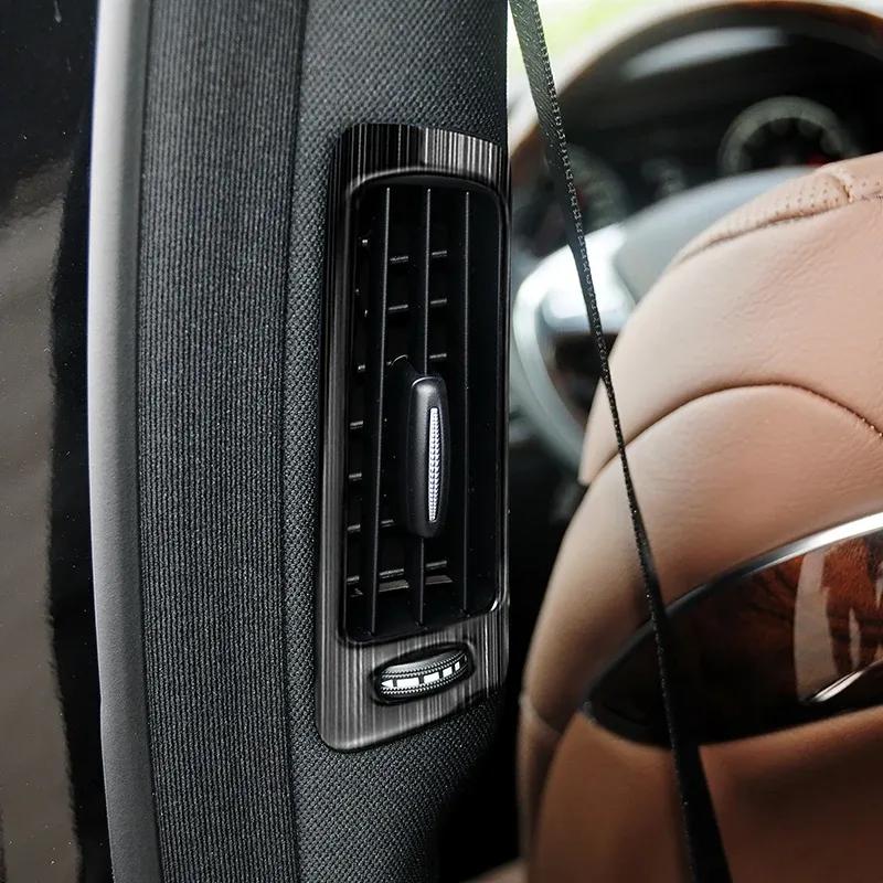 For Mercedes Benz S Class W222 2014- Rear Door Air Condition Vent Frame Carbon Pattern Trim Interior Car Accessories Sticker