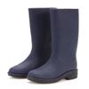 Ladies' fashionable new midsole rain shoes with PVC anti slip waterproof and wear-resistant sleeve shoes and rubber shoes