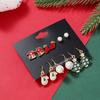 Gifts Female Snowman Fashion Jewelry Dangle Earrings Christmas Earring Set Stud Earrings for Women