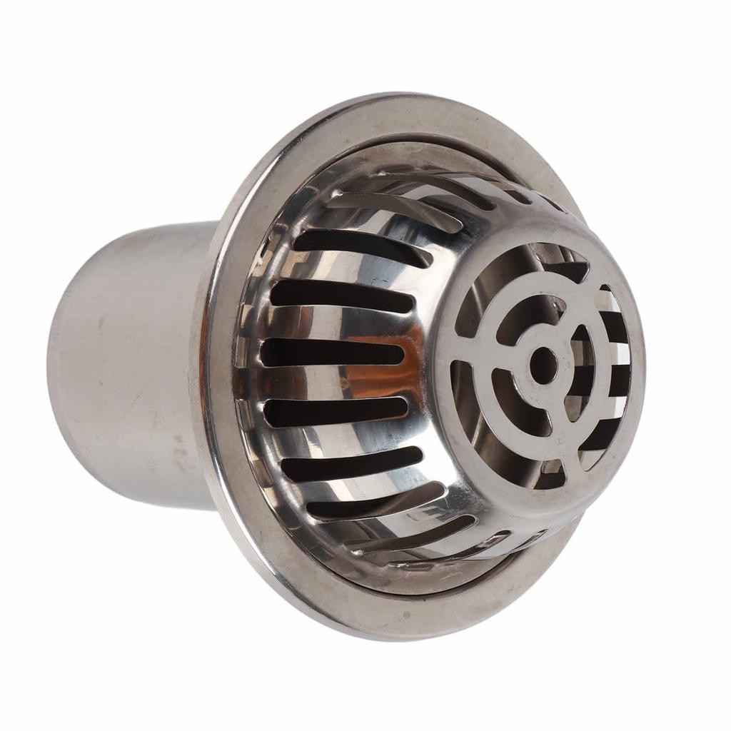 Roof Floor Drain Stainless Steel Non Blocking Balcony Outdoor Rain Bucket Drainage Parts Round 5in