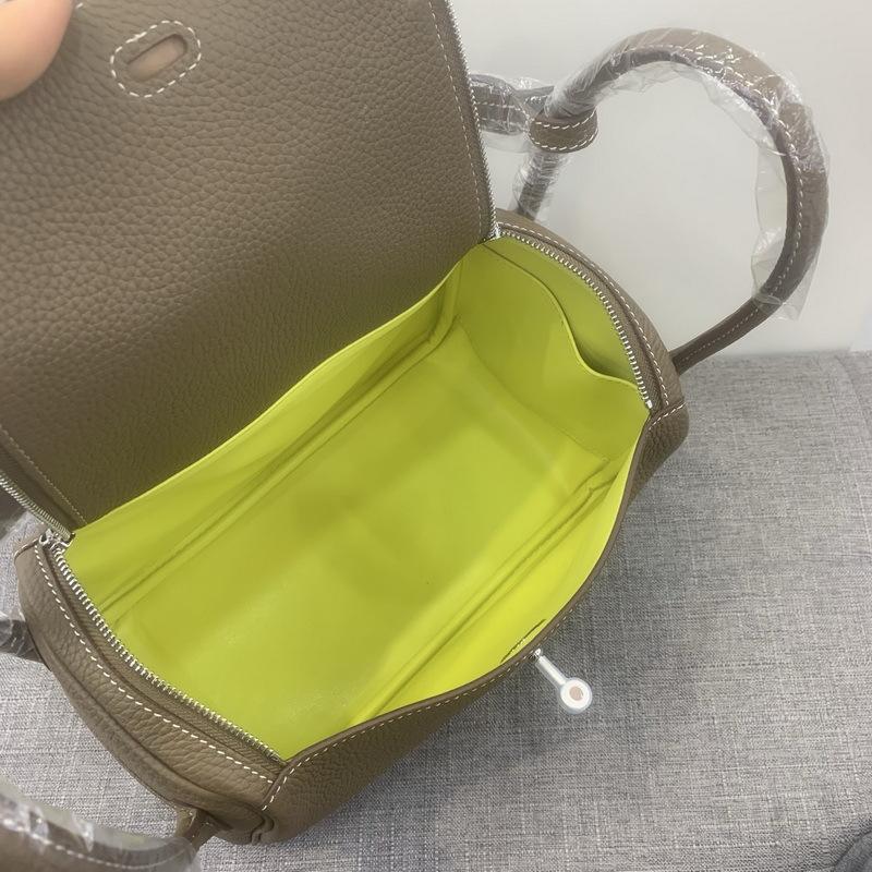 2026 New Top Layer Cowhide TC 26 Medium Lindi Bag Safi Line Color Blocked Genuine Leather Medicine Women's