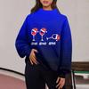 Women's Sweatshirt Sports Flannel Sweatshirt Long Sleeve Top Casual V-Neck Sweatshirt
