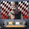 TTerrifier 3 Horror-Clown Film Gedruckter Wandteppich Indischer Buddha Wanddekoration Hexerei Böhmisch Hippie Dekor Decke