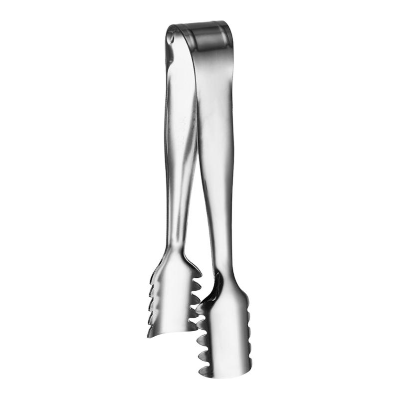 Professional Nonrust Steel Ice Cubes Tongs Ergonomic Grips For Bartenders And Home Pubs Durable Rustproof Design