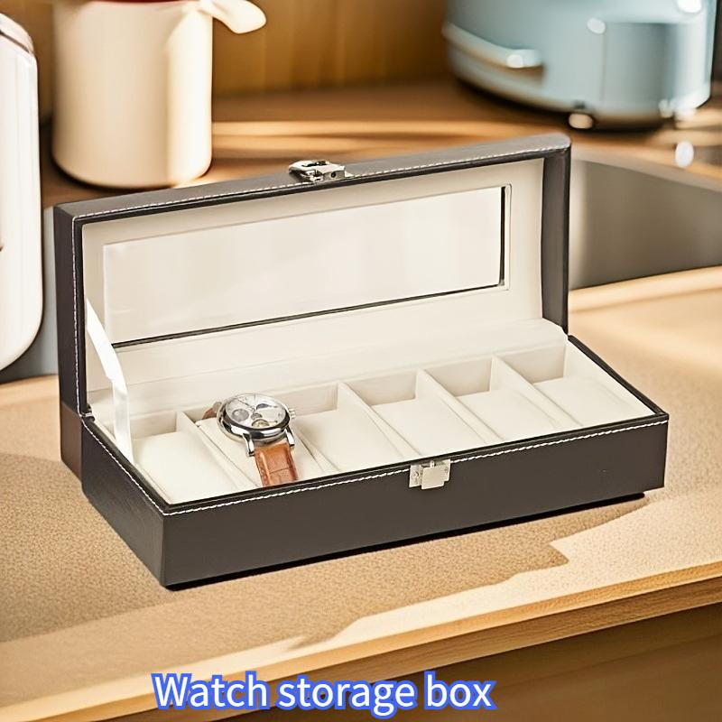 Hot Selling and Popular Watch Box, High-end Watch Storage Box for Business People, Exquisite Visual Watch Storage Box, PU Leather Dustproof
