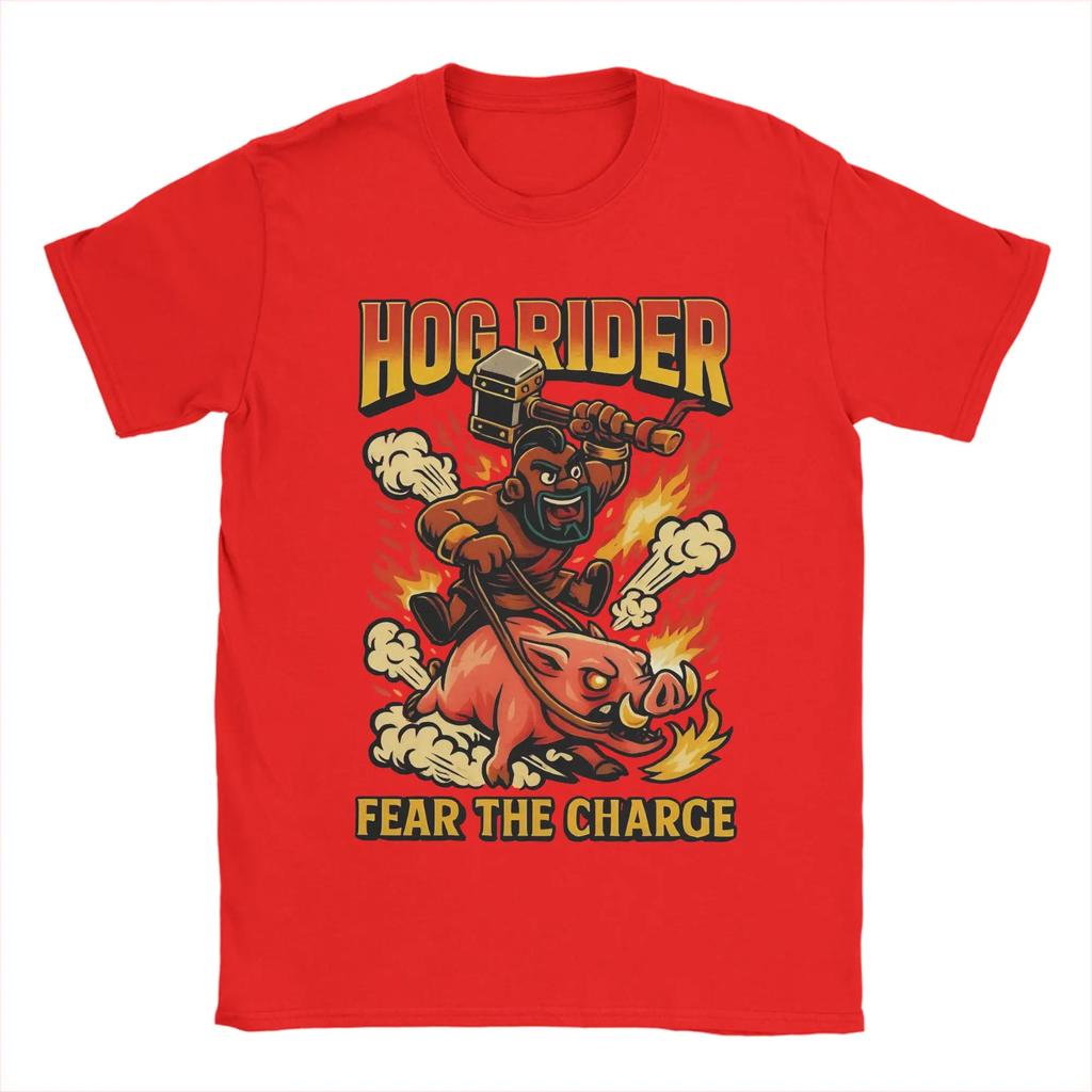 Men Women TShirt Hog Rider Clashes Royaleds Funny Cotton Tees Short Sleeve T Shirt Crewneck Tops Birthday Present
