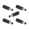 DC5521 Female Connector Converters, 5Pack Direct Current Barrels Adapters with DC6.5X3.0Mm/DC6.3X3.0Mm Male Plugs Output and Direct Connection