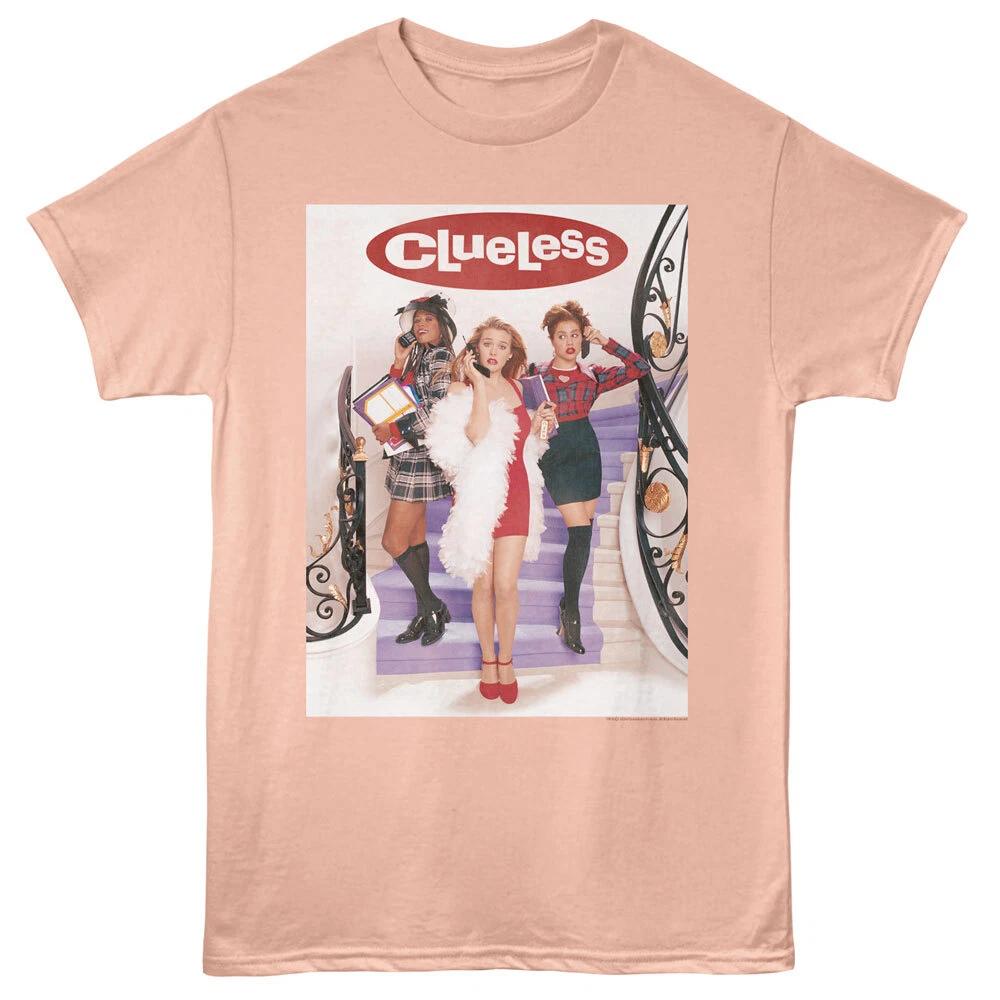 Clueless 90 s Movie Phones Girls On Staircase Men s T Shirt S