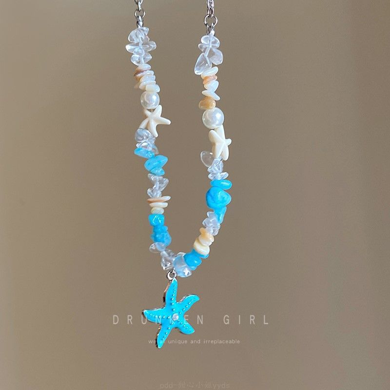 

Богемный Океанский Курорт Ветер Морская Звезда Ожерелье Сладкий Универсальный Темперамент Ключичная Цепочка Модные Высококлассные Аксессуары Женщины