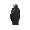 adidas Neo Letter Print Gestreift Colorblock Retro Sport Stehkragen Langarmjacke Herrenjacke Schwarz IK7612