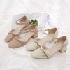 Damenmode Komfort Frühling & Sommer Quadratischer Absatz Schnallenriemen Absatzschuhe Dame Lässige Elegante Pumps G1234