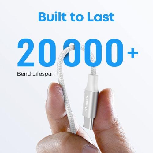 USB Type C Cable Blue [3m Set of 2] Rapid Charging QC3.0 Cord Type C Cable High Speed ??Data Transfer C Type Heavy Duty Nylon Switch, Xperia XZ3 XZ2 X