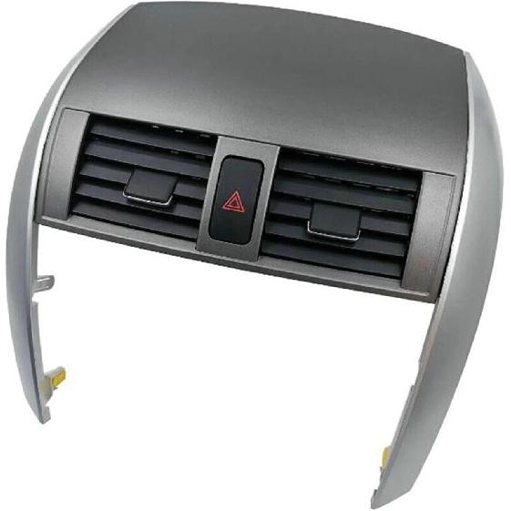 1Set Automobile Center Dash A/C Outlet Compatible For Corolla 08-13 Air Vent Panel Dashboard Trim Cover Strip 55670-02160