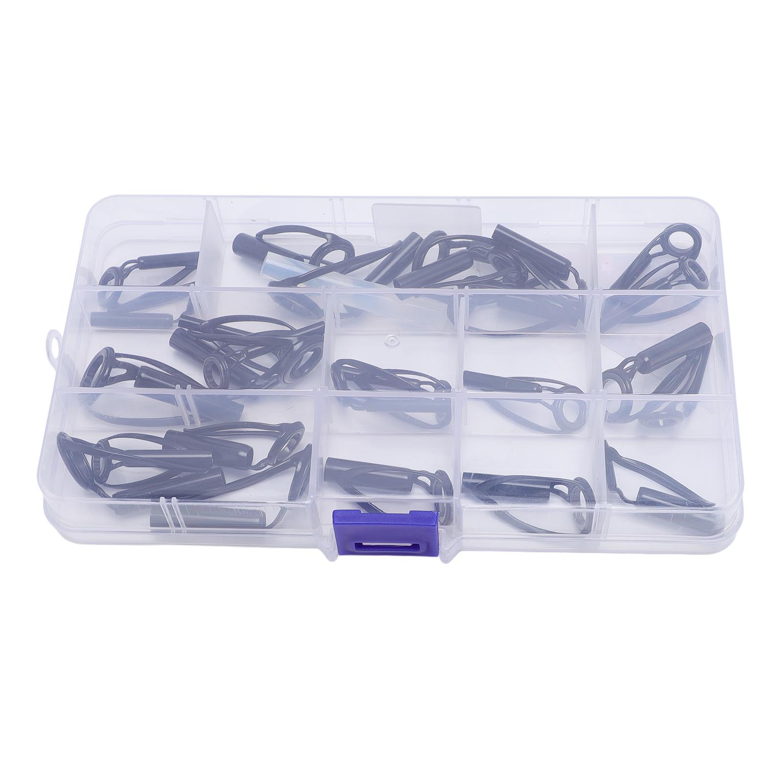 

26 шт. Набор для ремонта кончика удилища Набор для замены направляющих удилища Кольцо из нержавеющей стали с керамической вставкой