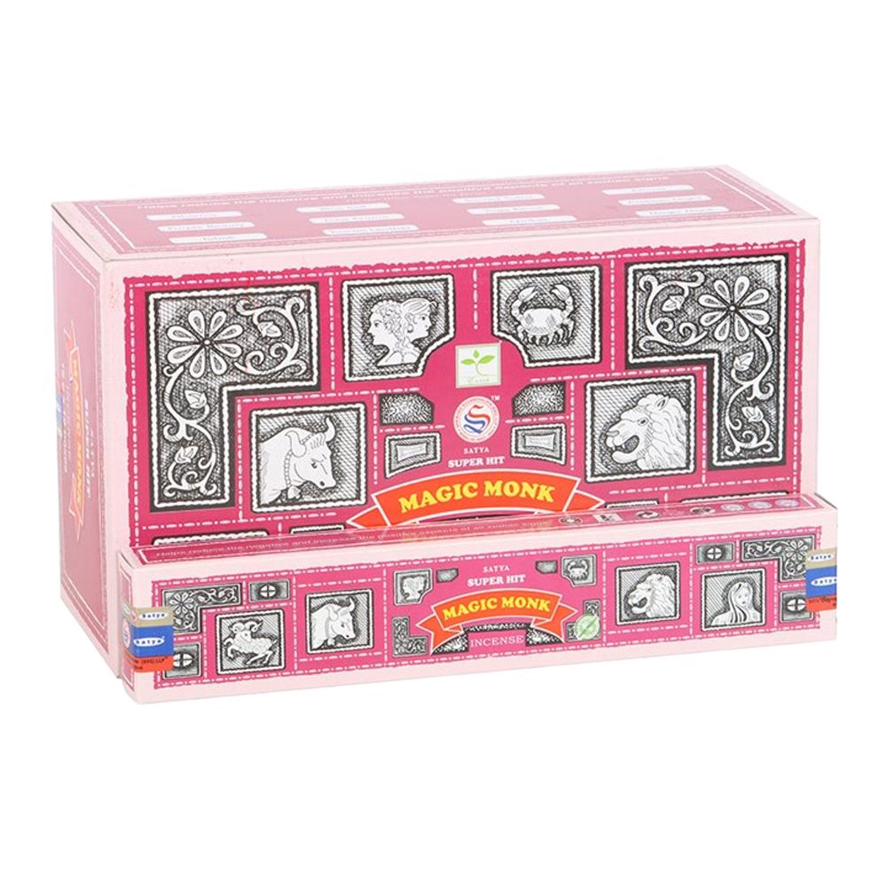 Satya Magic Monk Super Hit Incense Sticks (Pack of 12)