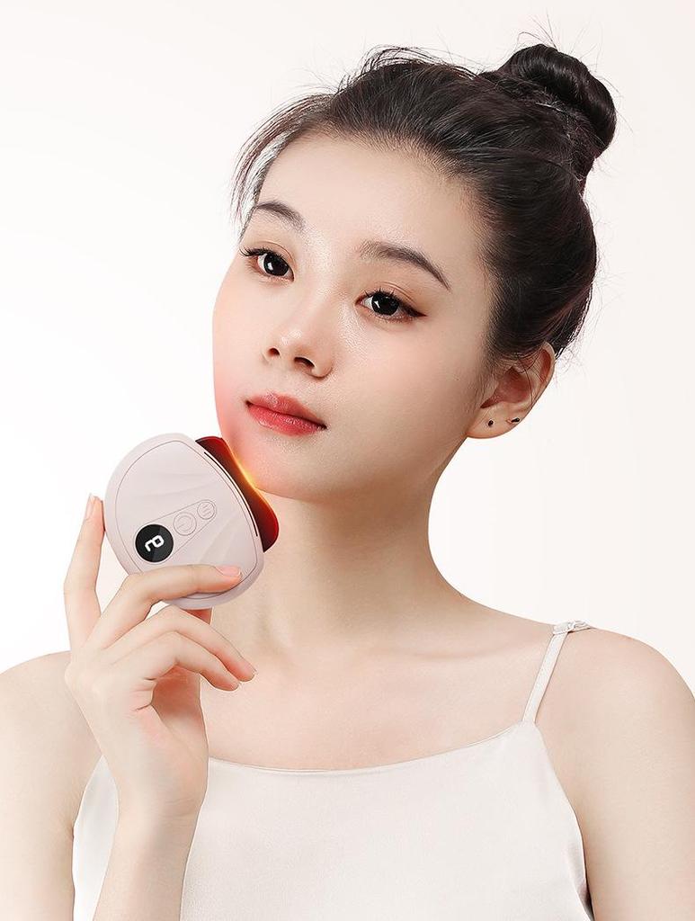 Aparat electric de masaj facial cu Bianstone și perie meridiană