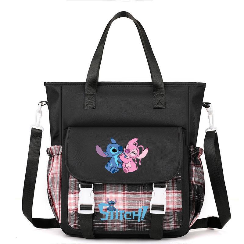 Lilo Stitch Kids Canvas Shoulder Bag With Colorful Print For Daily Use