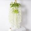Artificial Wisteria Vine Flower String Violet Flowers For Event Decoration