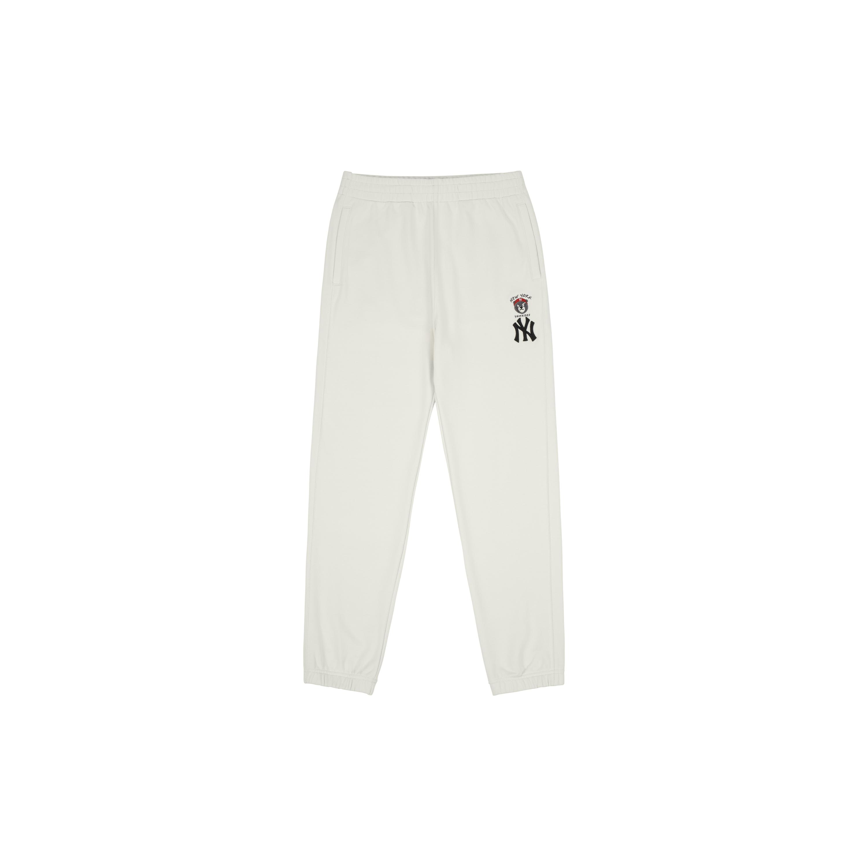 MLB New York Yankees New York Yankees Cuffed Pants Sweatpants Unisex White Gift Recommendation 3APTE0114-50CRS L