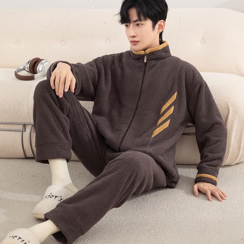 Men s Warm Fleece Pajama Set