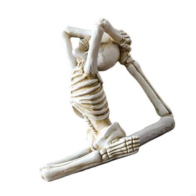 62KD Yogas Lebka Figurka Dekorace Halloweens Dekorace Pamětní Dárek Sváteční Atmosféry Pryskyřice Ozdoby Řemesla Domov